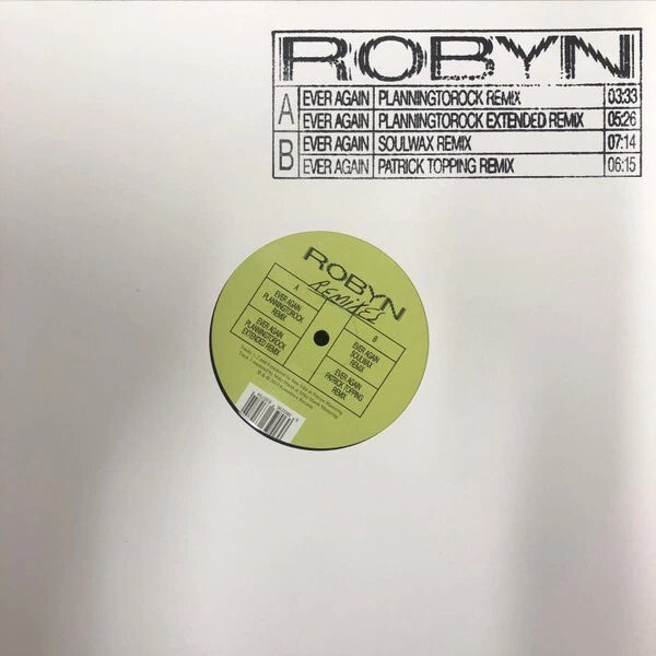 Robyn – Ever Again — cover artwork