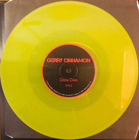 Gerry Cinnamon – Dark Days / the Bonny (Limited Edition Highlighter Yellow Vinyl) 10" Single — cover artwork