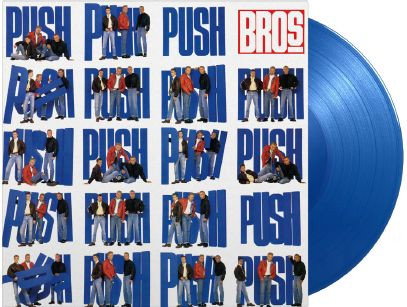 Bros – Push album sleeve and blue vinyl
