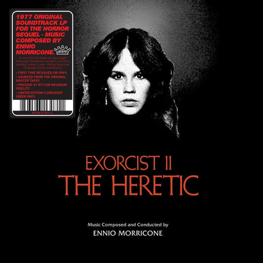 Exorcist II (The Heretic) OST – Ennio Morricone (Limited Edition Florescent Green Vinyl) (LP) — cover artwork
