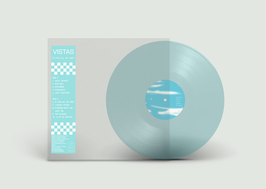 Vistas - Is This All We Are? (Limited Edition Clear Envelope Edition) Blue Iced Vinyl (LP)