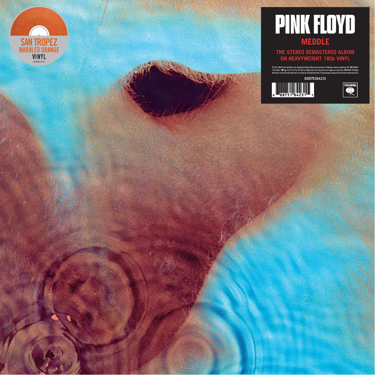 Pink Floyd – Meddle – National Album Day 2026 san tropez orange marble vinyl edition