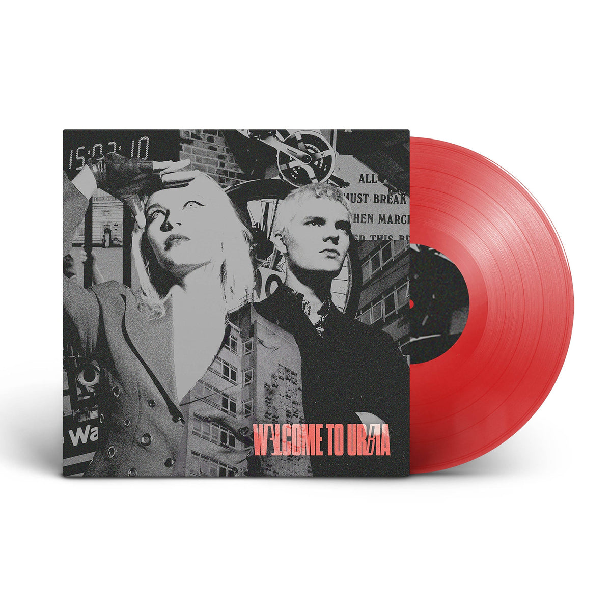 The Molotovs Welcome To Urbia red vinyl LP artwork
