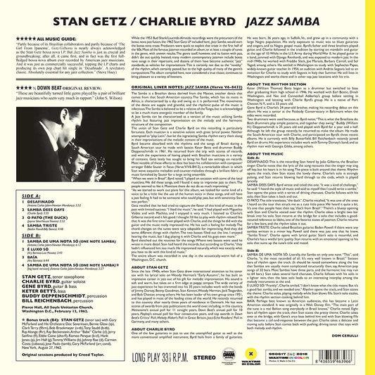 STAN GETZ / CHARLIE BYRD - JAZZ SAMBA (LP)